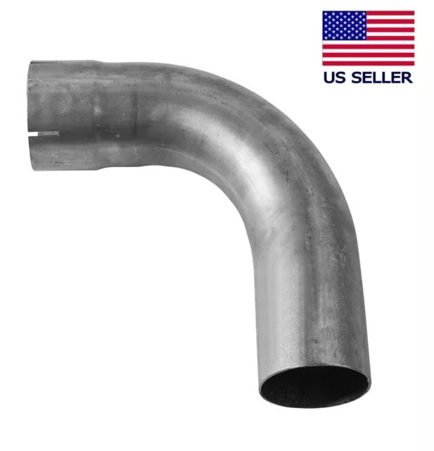 2.5"OD 2.5"ID 90 Degree Exhaust Elbow Mandrel Bend Aluminized Steel 16ga