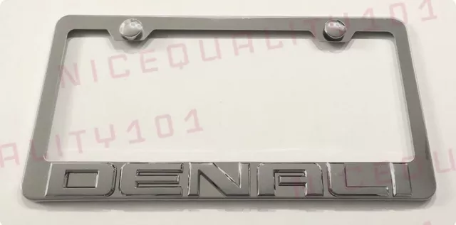 3D Denali Stainless Steel Chrome Finished License Plate Frame