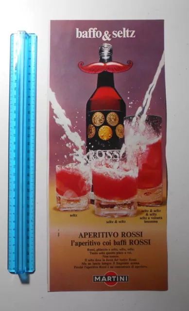 Pubblicità Advertising Werbung Italian Clipping 1970 Martini Aperitivo Rossi