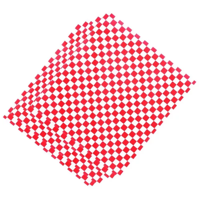 2X(100 PCS checkered  candy basket liner Food Wrap ,  Repellent,7001