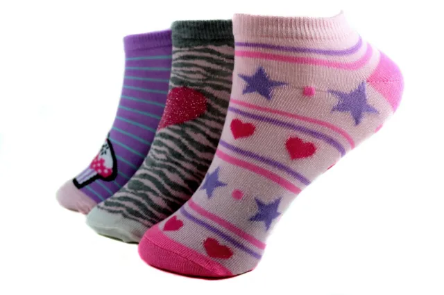 12 Paar Kids Mädchen Socken Kinder Sneaker Strümpfe 95% Baumwolle Gr.23-38 C-213 2