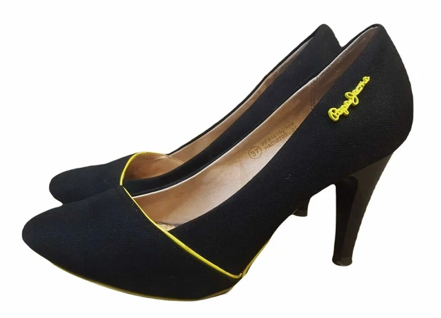 👕 PEPE JEANS LONDON Pointure 37 👕  chaussures femme escarpins talon noires