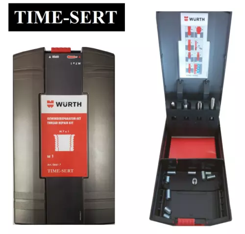 Wurth TIME SERT® Kit M6 x 1 Thread Repair System Inc Tap Drill Bore 10 x Inserts