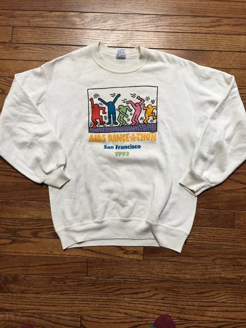 トップス Keith Haring AIDS DANCE-A-THON 1994 XL VINTAGE KEITH HARING AIDS Dance-a-thon sweatshirt 90s San