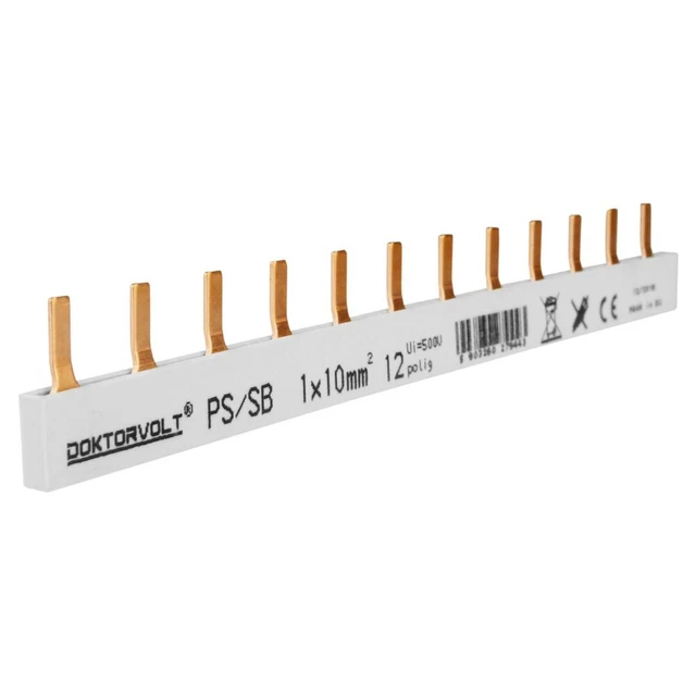 1P Piste de Phase Goupille 12-polig 10mm ² Ps / Sb Rail Jeu Barres 63A Dv 9443