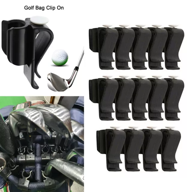 14X Golf Bag Clip On Putter Clamp Holder Putting Club Ball Marker Organizer NEW