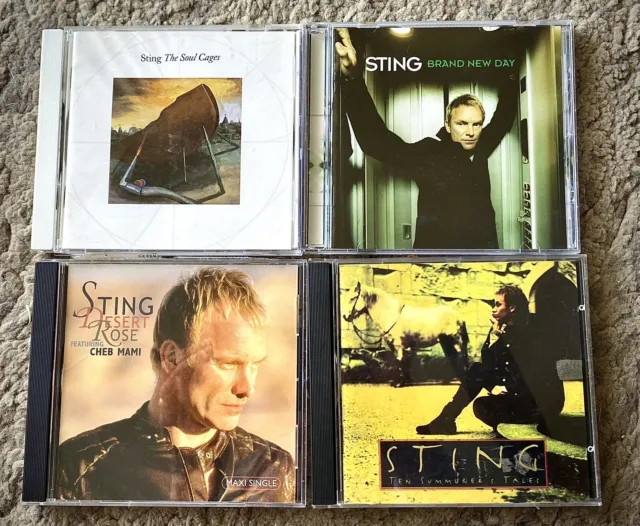 Sting CDs - 4 CD LOT Soul Cages, Brand New Day, The Summoner’s Tale, Desert Rose