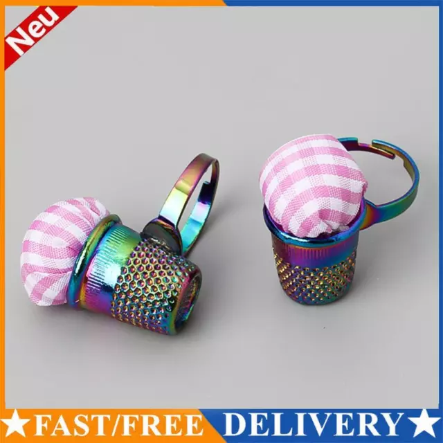 Adjustable Wearable Needle Pincushions for Needlework 3.3x3cm (Dazzling Colour)