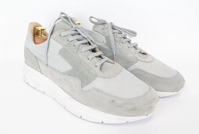 SUITSUPPLY MEN TRAINERS EU44 Grey Low Top Laced Suede Details Vibram Sneakers EUR 46 38 PicClick FR