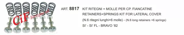 Kit Ritegni + Molle Per Coppia Fiaccatine Piaggio Si’ - Si’ Fl - Bravo 1982