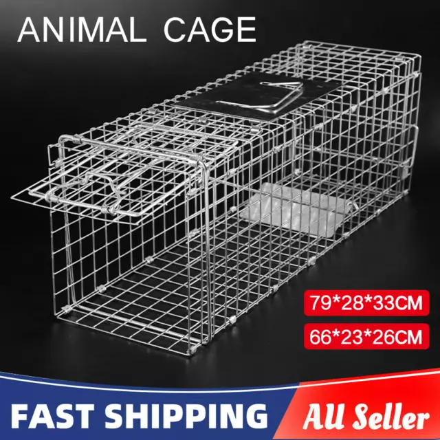 XL TRAP Humane Possum Feral Cage Cat Rabbit Bird Animal Dog Hare Fox Live Catch