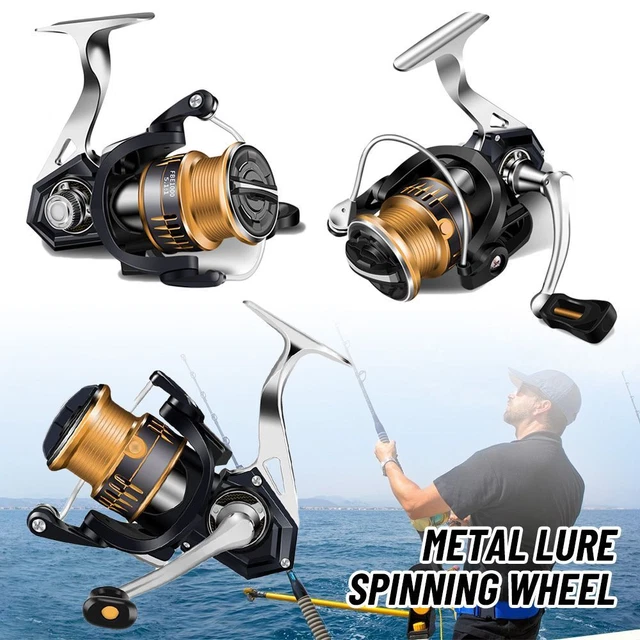 1 Luya Métal Roue de rotation Moulinet de pêche en mer Caster Moulinet de pêche