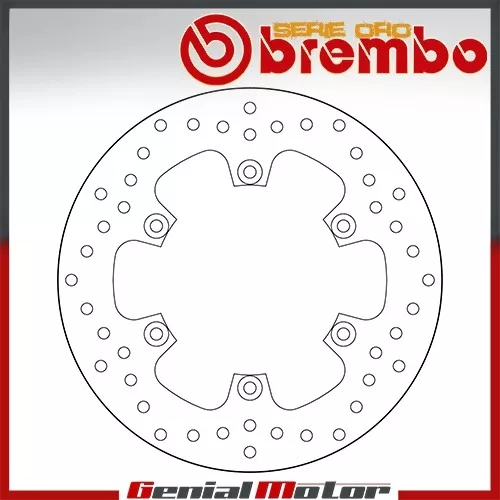 Brake Disc Fixed Brembo Oro Rear for Yamaha Fzs Fazer 1000 2001 > 2005