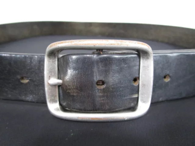 GAP CLASSIC BLACK Leather Silver Buckle Casual Belt Men Sz 40, 38