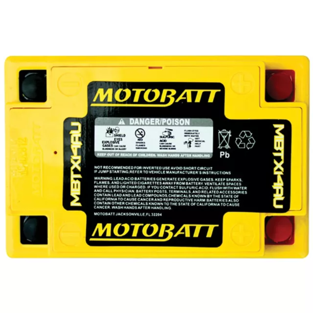 Motobatt Battery For Arctic Cat Cougar 500cc 91-94 3