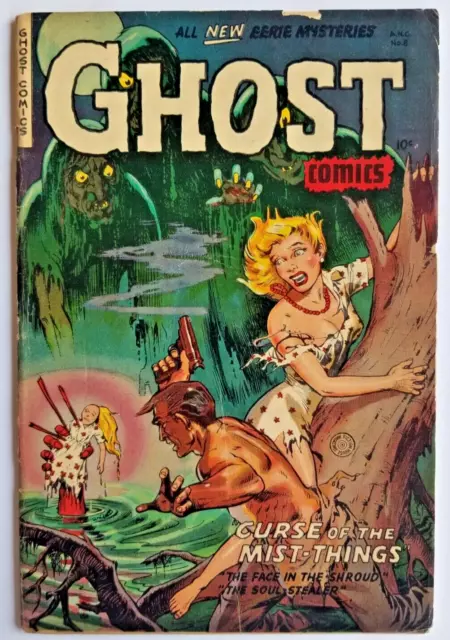Ghost Comics #8 Vg 4.0 Fiction House 1953 Voodoo Doll Cover Precode Horror