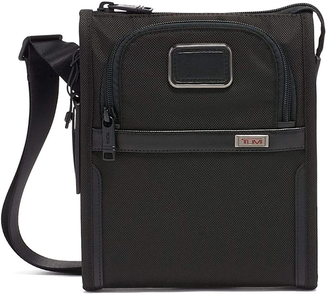 TUMI - Alpha 3 Small Pocket Crossbody Bag Black NEW