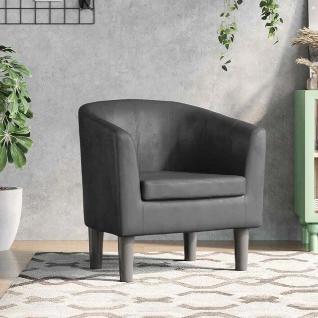 Clubsessel mit Fußhocker Sessel Cocktailsessel Loungesessel Kunstleder vidaXL
