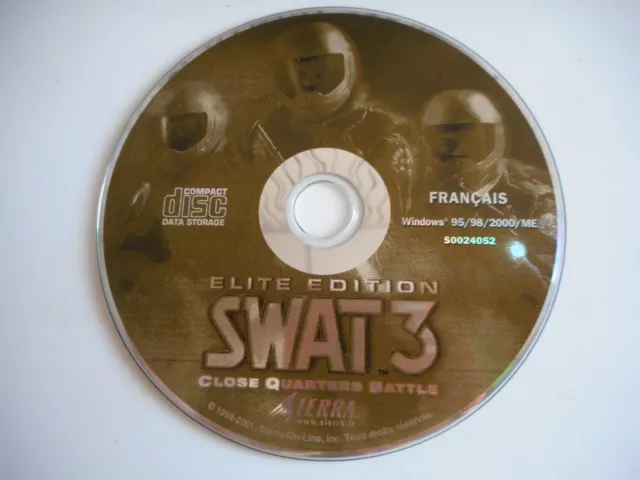 Jeu Pc - Swat 3 Close Quarters Battle - ( Cd Vendu Seul )