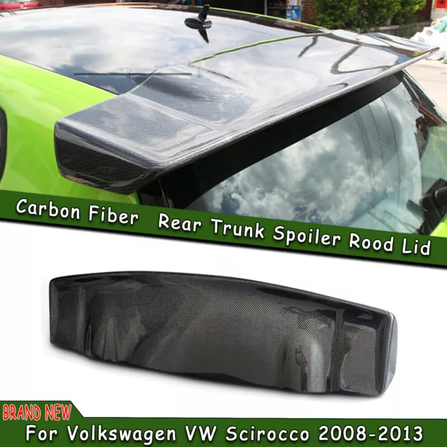 Carbon Fiber Rear Upper Spoiler Boot Wing for VW Volkswagen Scirocco 2008-2013