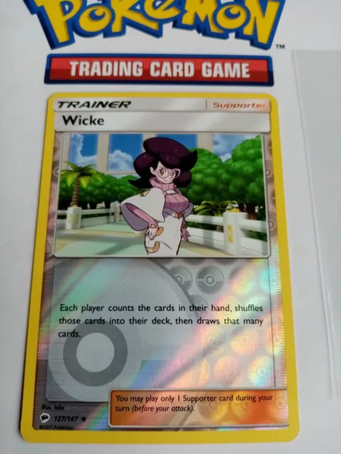 Wicke 127/147 - Reverse Holo - Burning Shadows - Pokemon Card - MINT