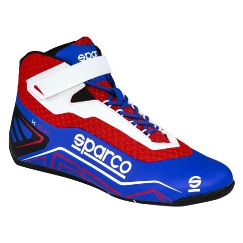 Sparco K Run Series Fluo Karting Racing Shoes Size 45 Blue/Red 00127145AZRS
