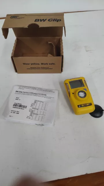 Honeywell BWC2-H BW Clip Single Gas H2S Monitor - Yellow lot of 3 - March of 21