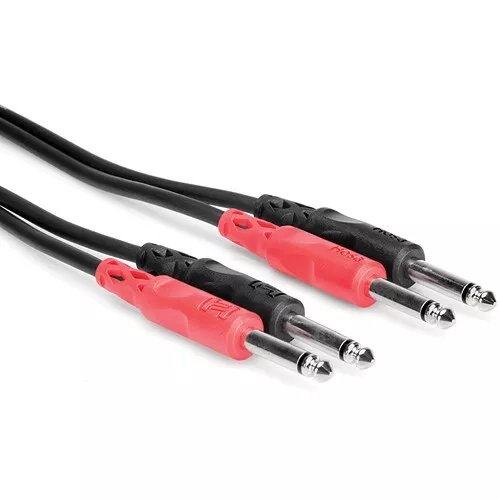 Hosa - CPP-204 - Dual 1/4 inch TS to Dual 1/4 inch TS Stereo Interconnect Cable