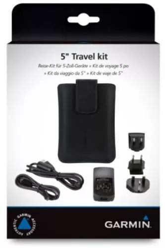 Garmin Travel Accessory Pack For 5 Inch Sat Navs With Carry Case, AC Charger,