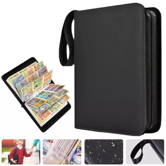 360/400/900 Cards Pocket Card Binder Zip Trading Card Album Folder Case 2023 2