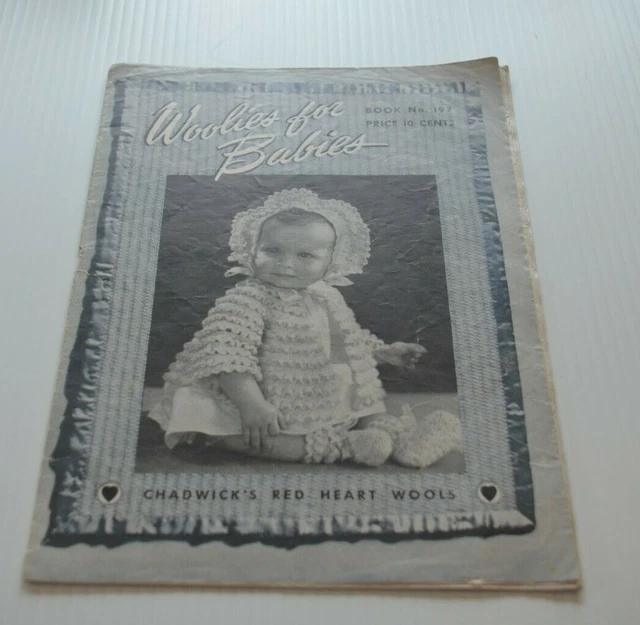 Libro de lana para bebés número 197 lanas Chad Wick's Red Heart