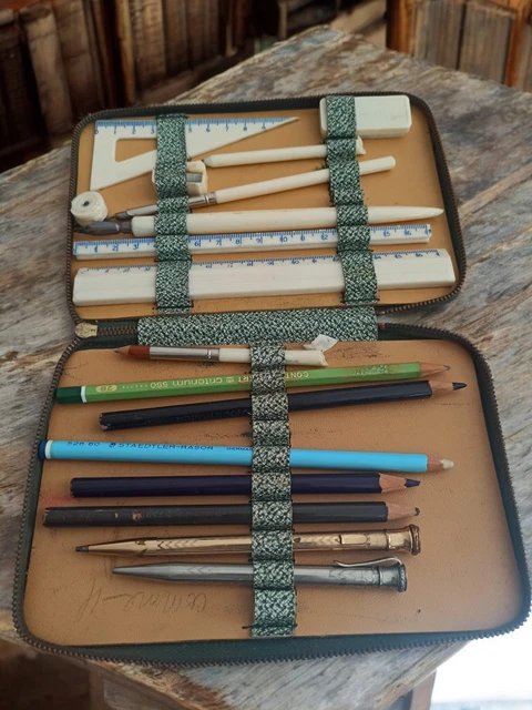 Kentop Fournitures scolaires Trousse à crayons de grande capacité