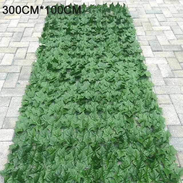Sichtschutzhecke Windschutz Efeu Sichtschutz Balkonverkleidung Blätterzaun1X3M