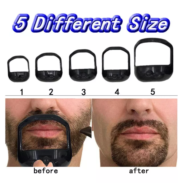 New Shaving Template Shaper Men Goatee Style Design Beard Mustache Shaping Tool 3