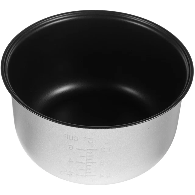 Mikinona Edelstahl-Innentopf Für Reiskocher – 4 Liter, Antihaftbeschichtet (22x22x13 Cm)