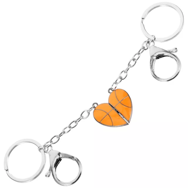 1 Set of Hanging Basketball Keychains Decorative Keychain Ornaments Magnetic