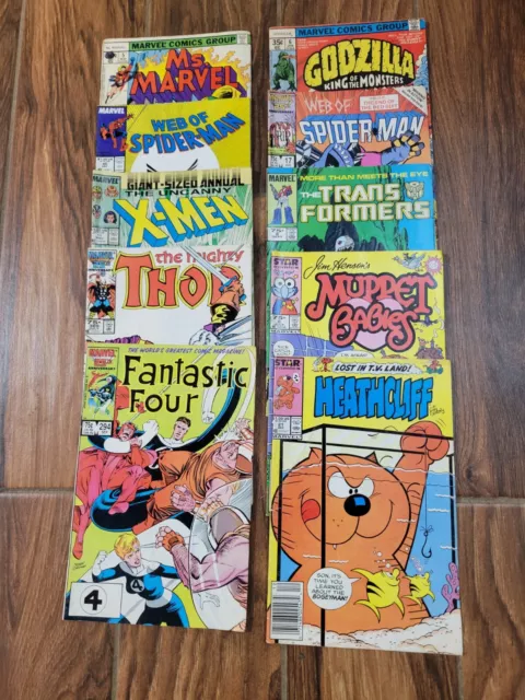 Vintage Comic Book Lot Of 10 Various (See Description) Marvel Star Lot F