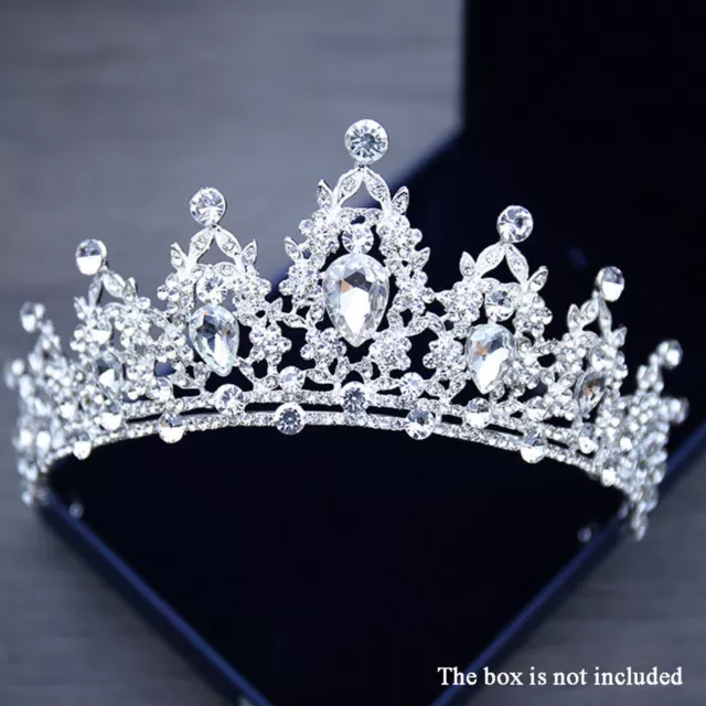 Crystal Crown Inflorescence Bridal Wedding Dress Lace Queen Crown Bride