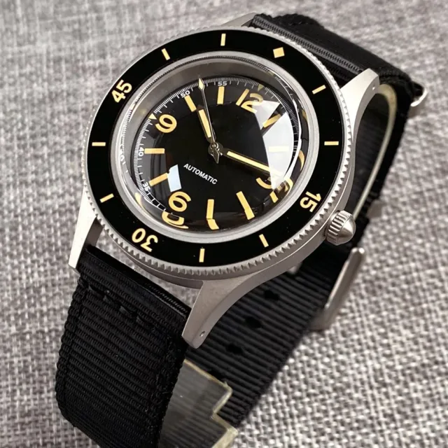 Vintage 50-Fathoms 200M Diving NH35A Automatic Watch Men Domed Sapphire 2024 New