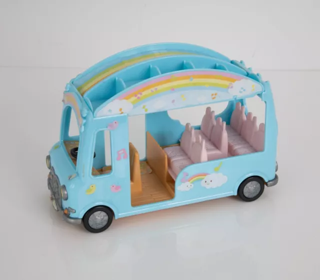 Sylvanian Families Sunshine Nursery Bus with slide and seesaw