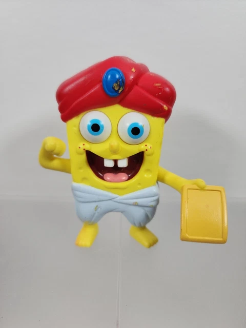 Vtg Spongebob Squarepants Atlantis Figure 2007 Red Turban Swami Burger King