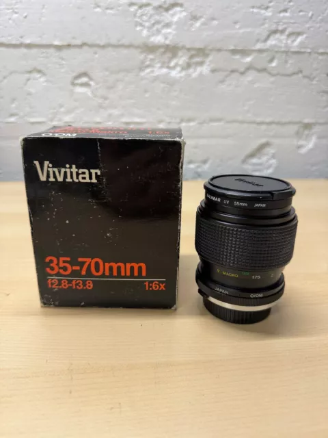 Vivitar 35-70mm f/2.8-3.8 Olympus OM Mount Zoom Lens (AD05)