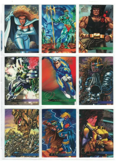 1995 Flair Marvel Annual Singles Pick Your Card- Complete Your Set