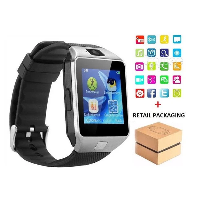 Dz09 Orologio Telefono Smartwatch Android Ios Con Sim Bluetooth Micro Sd