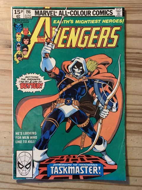 Avengers # 196 1St Full Appearance Of The Taskmaster , Grade Vg/Fn