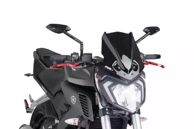 Puig Cupolino Naked N.g. Sport Yamaha Mt-125 2018 Nero