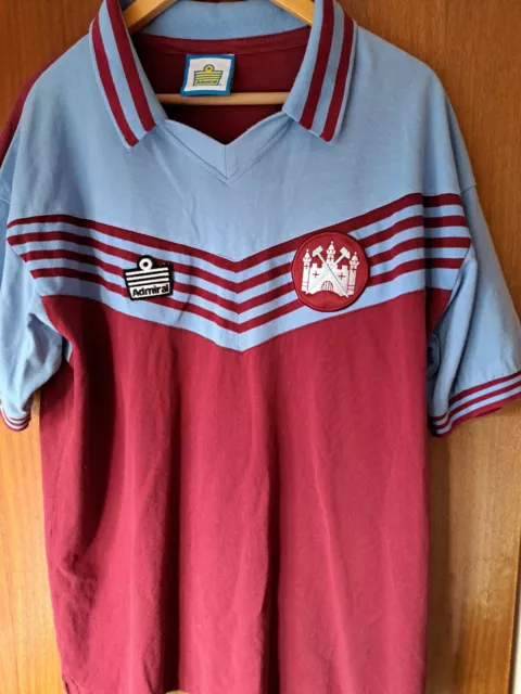 WEST HAM Utd  Admiral 1976/1980.  Official Vintage Retro Shirt UK SIZE XXL