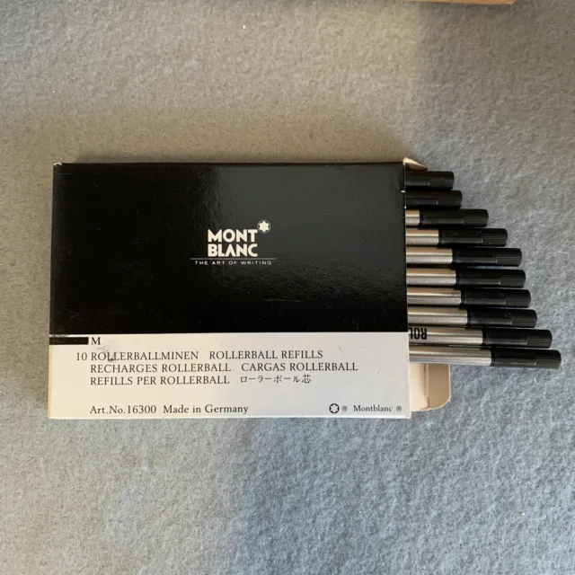 montblanc rollerball black ink refill 16300 10 refill in Japanese box Germany