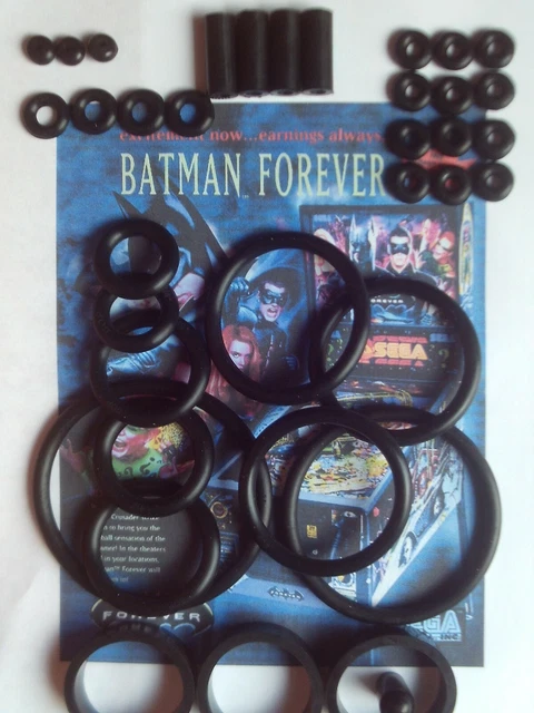 FLIPPER-DATA EAST-TIME MACHINE -KIT ELASTIQUES-PINBALL RUBBER KIT