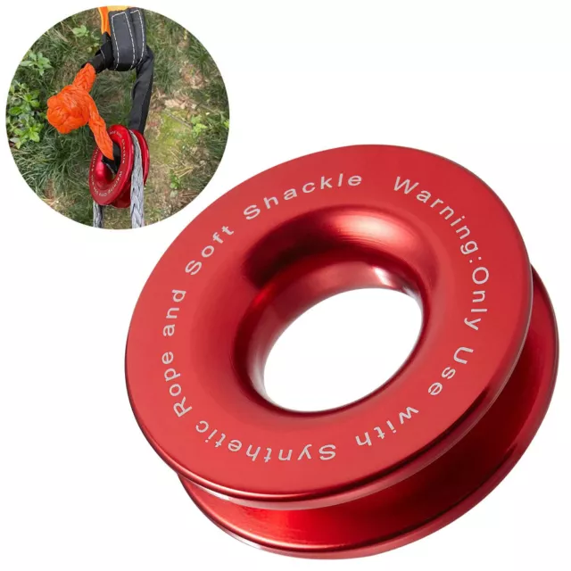 Recovery Ring Snatch Block Pulley Für 41.000 pfund / 41000lbs Soft Shackle Winch
